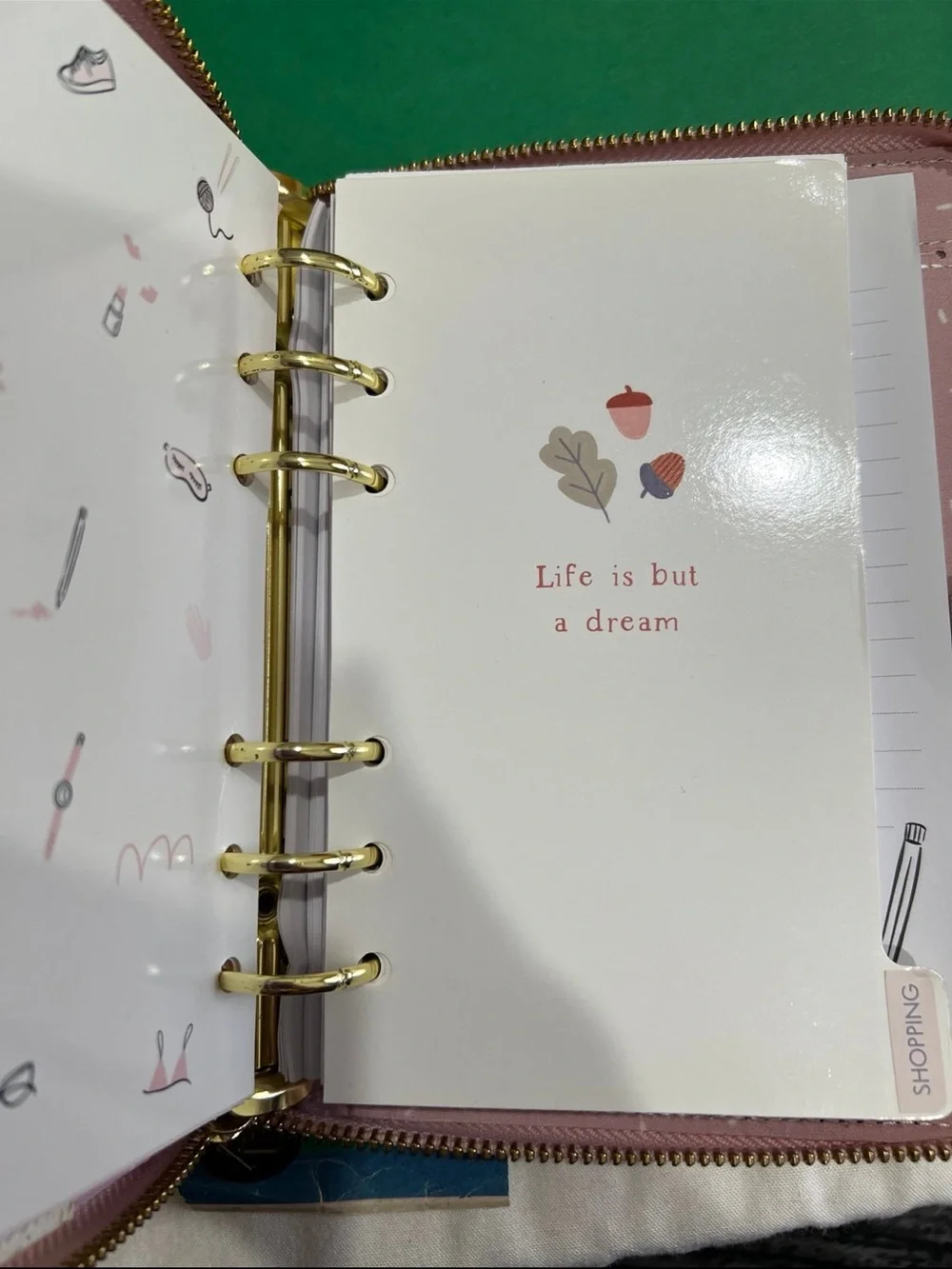 Kikki k full zip up rings planner